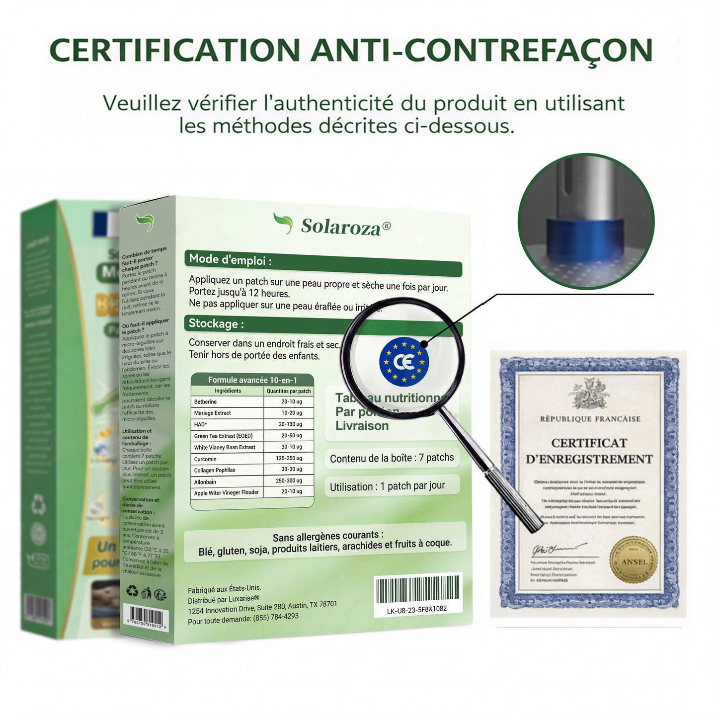 🇫🇷Boutique Officielle🌿Patch Minceur Solaroza® 10-en-1 : Relancez le Métabolisme et Brûlez les Graisses (NAD+ & Berbérine)