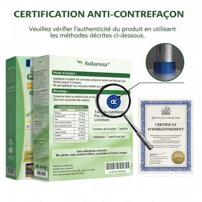 🇫🇷Boutique Officielle🌿Patch Minceur Solaroza® 10-en-1 : Relancez le Métabolisme et Brûlez les Graisses (NAD+ & Berbérine)