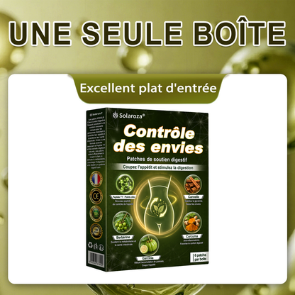 Solaroza® PATCHS DE CONTRÔLE DE L'APPÉTIT ! AUCUN MÉDICAMENT & AUCUN FAIM & AUCUN COMBAT & 100% DE RÉSULTATS.