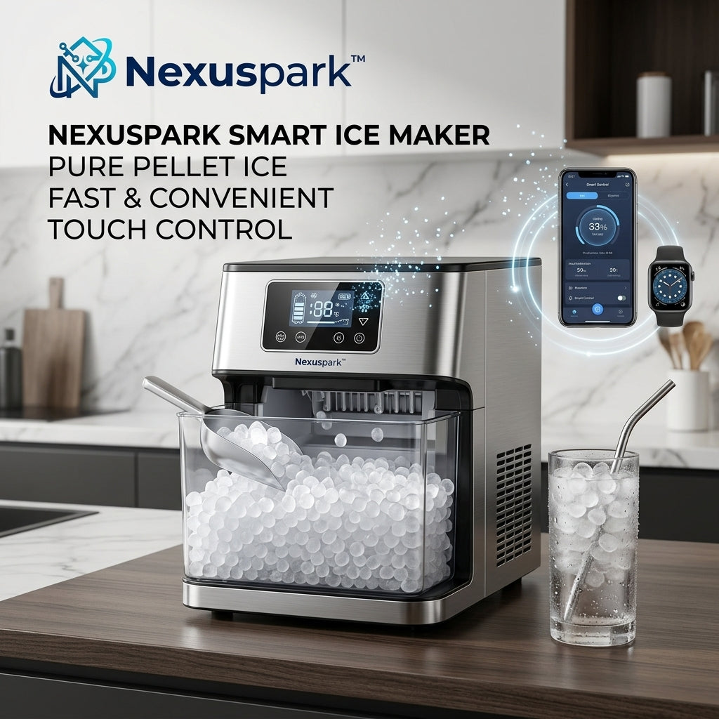 Nexuspark™ PureFreeze Smart Countertop Nugget Ice Maker 🧊😋🍹